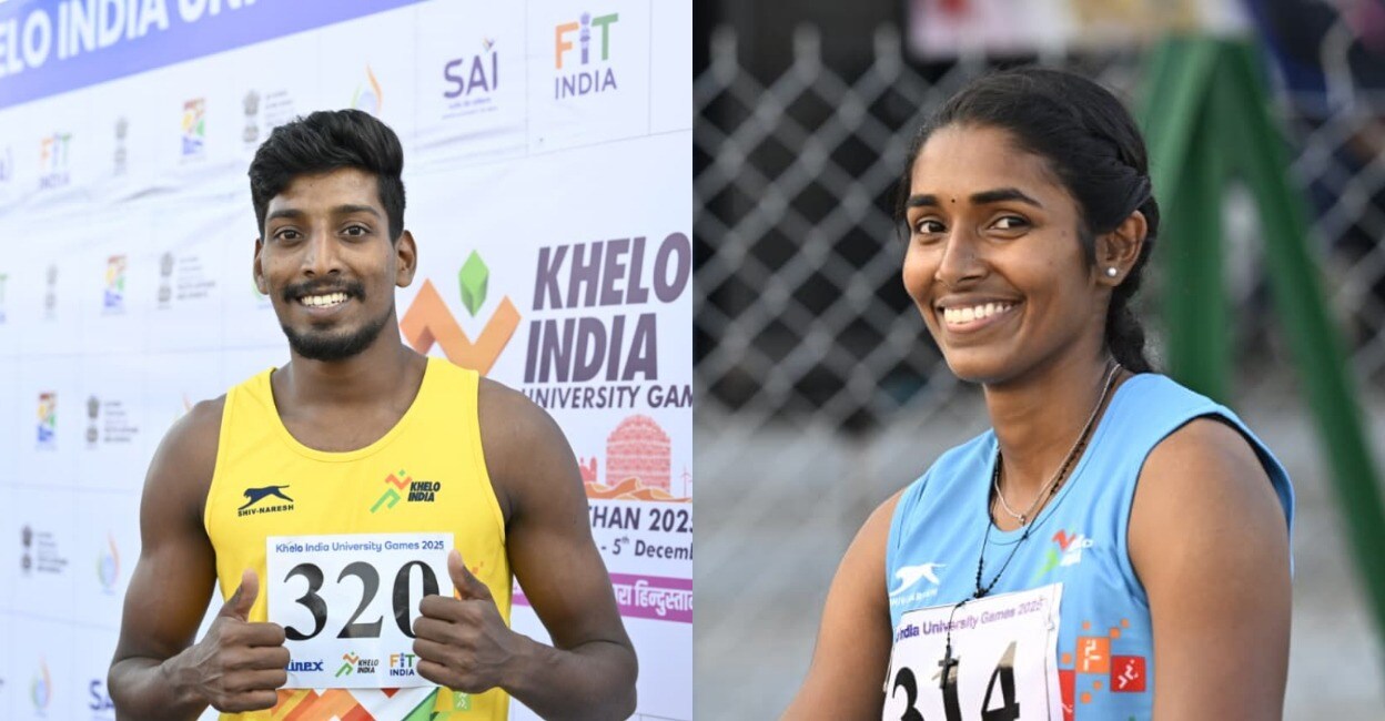 ഇരട്ട റെക്കോർഡുകളുമായി സ്വർണത്തിളക്കം, ട്രിപ്പിൾ ജംപിലും 110 മീറ്റർ ഹർഡിൽസിലും എം.ജി. സർവകലാശാലയ്ക്ക് സ്വര്‍ണം